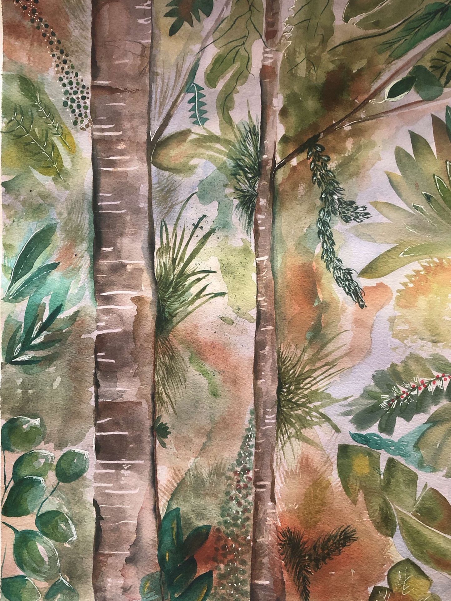 Watercolor Forest