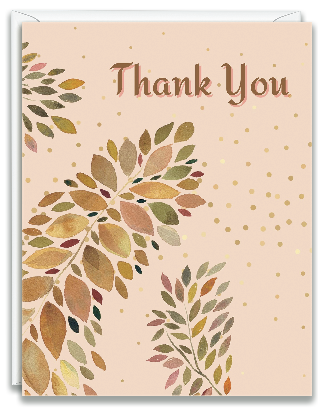 Greeting Card Thank you Watercolor Branch