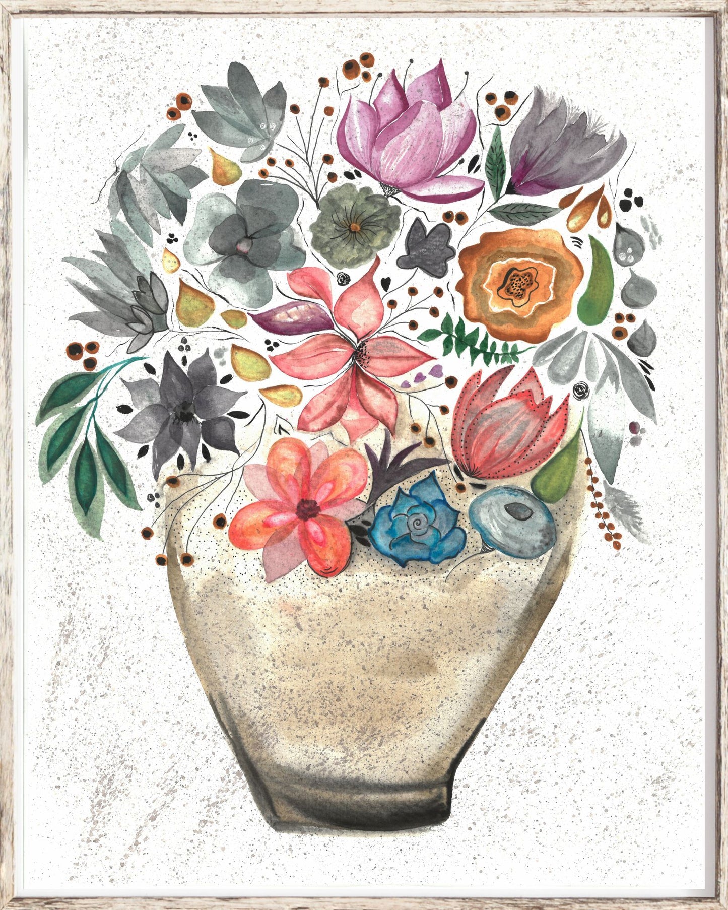 Watercolor Vase