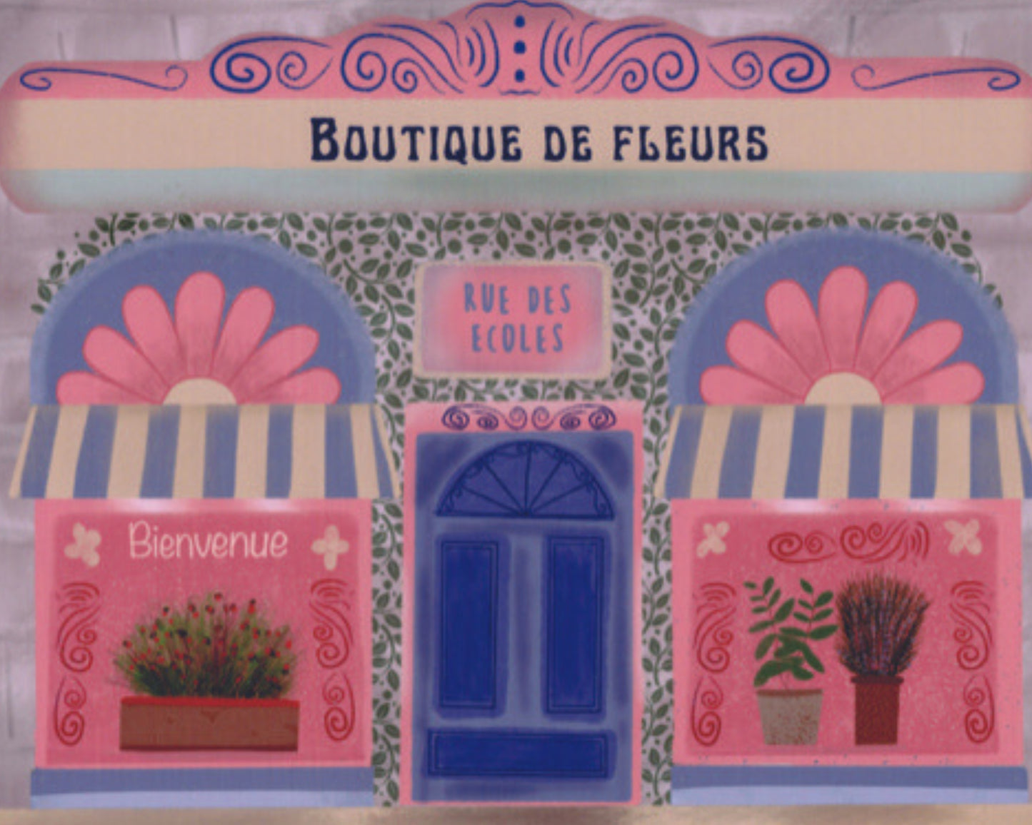 Boutique de Fleurs Art Print