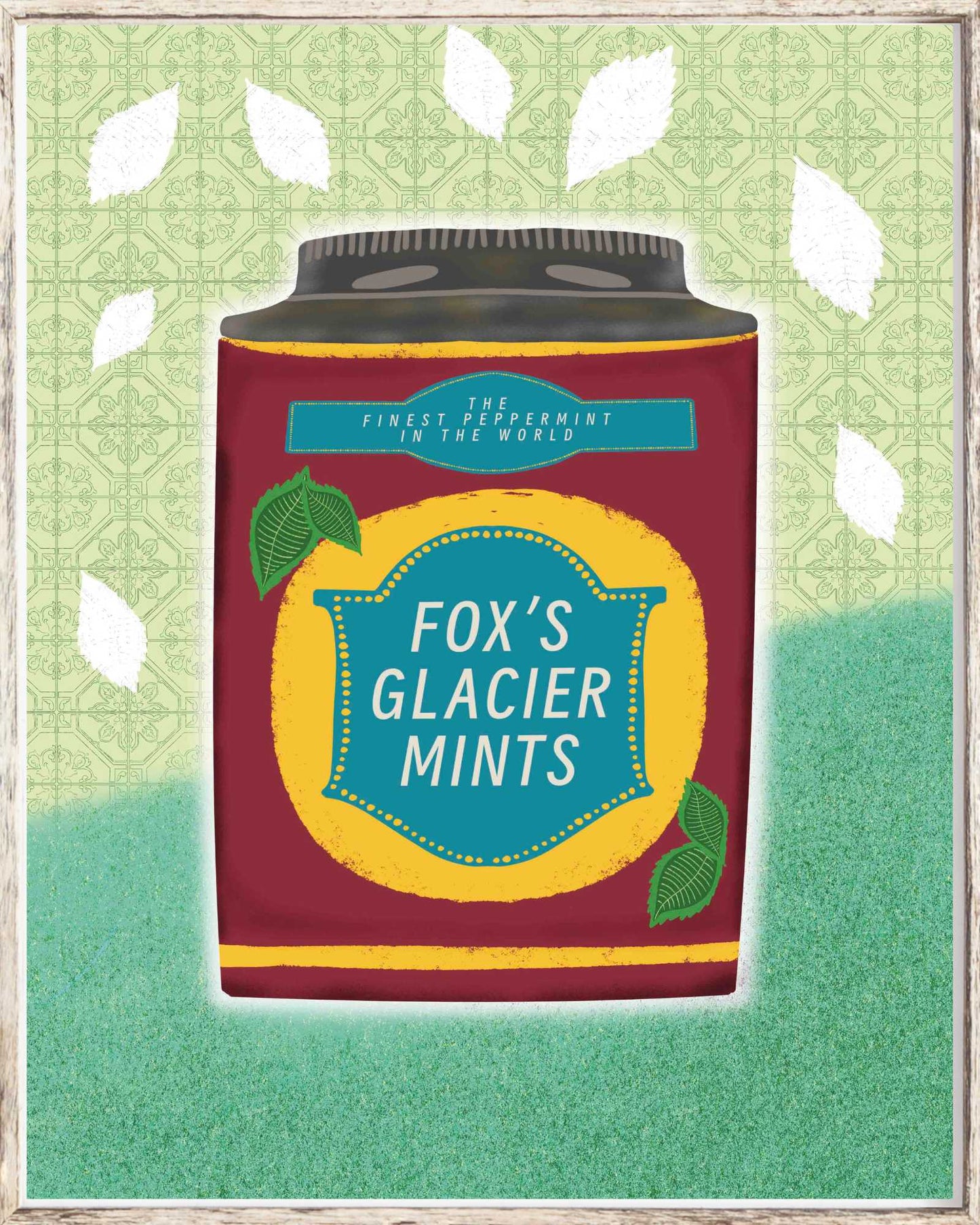 Vintage Fox's Glacier Mints Art Print