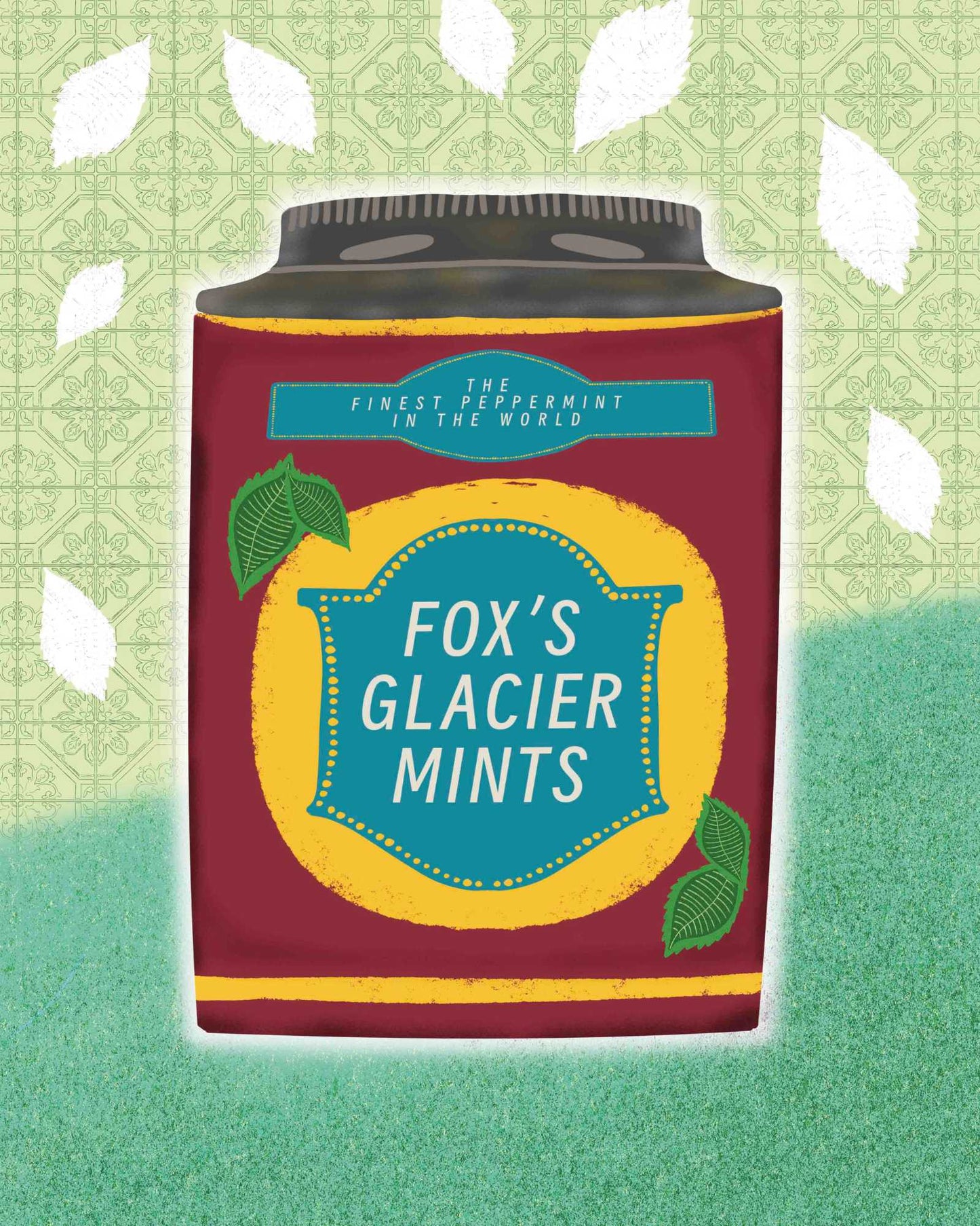 Vintage Fox's Glacier Mints Art Print