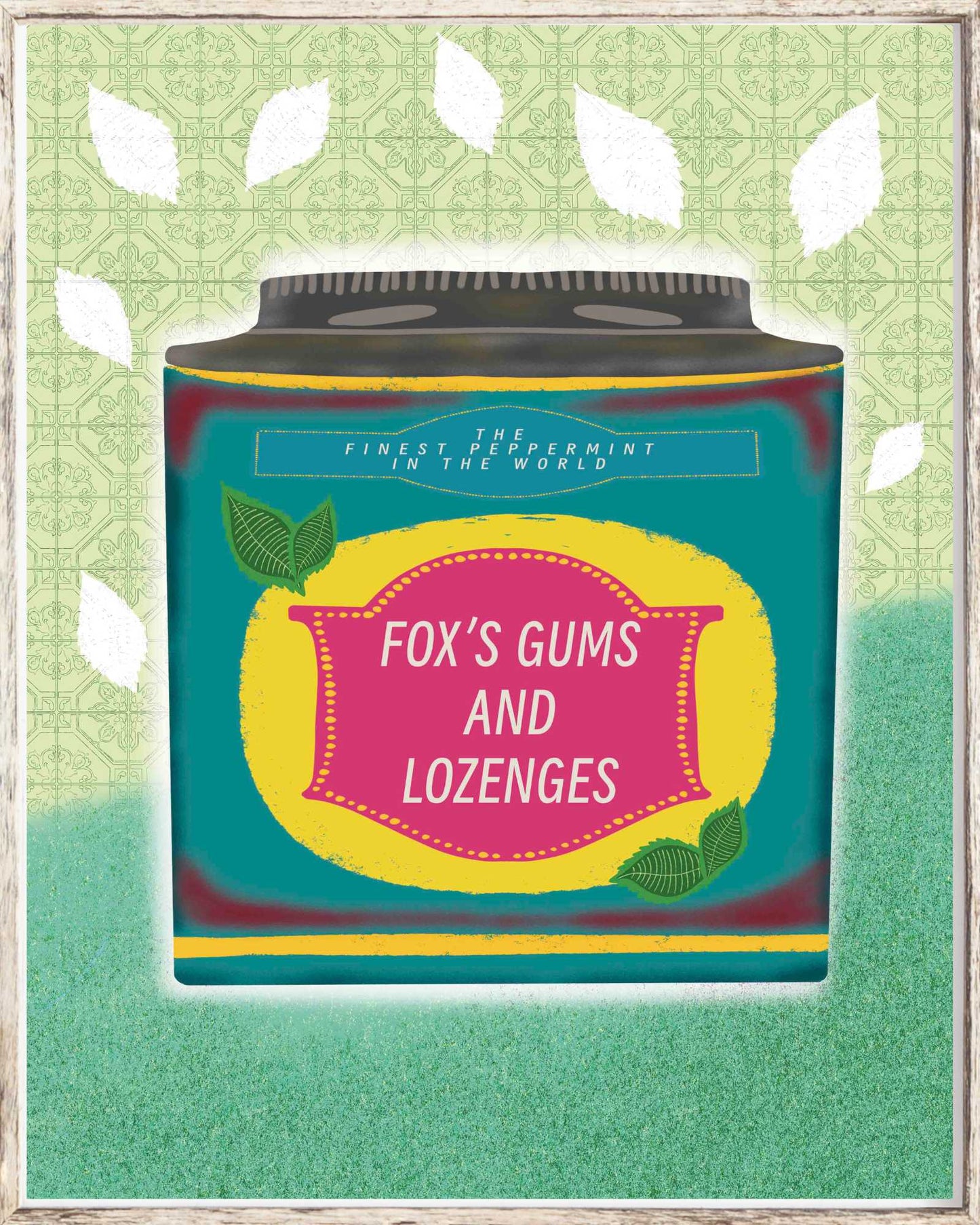 Vintage Fox's Gums and Lozenges Art Print