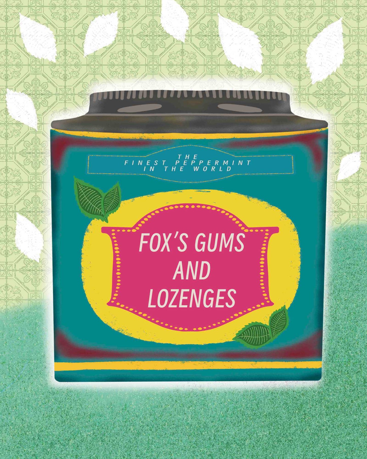 Vintage Fox's Gums and Lozenges Art Print