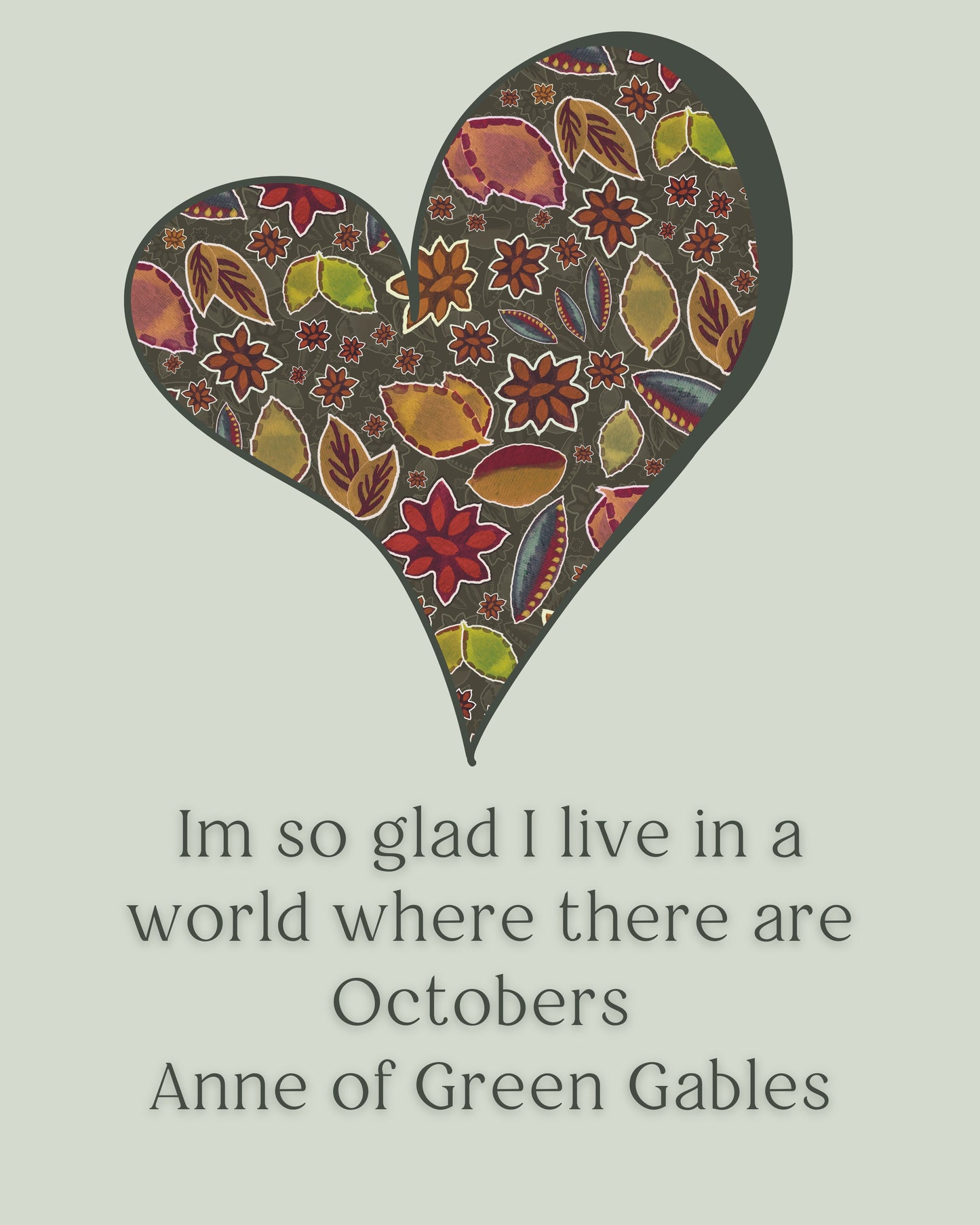 Octobers of Anne Art Print