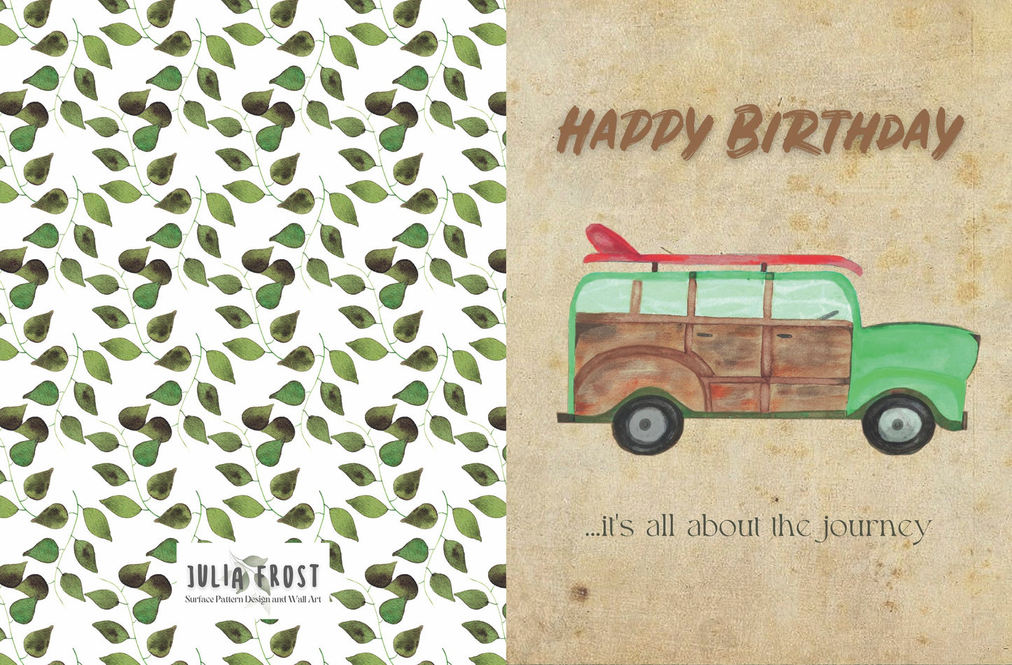 Greeting Card Happy Birthday Journey