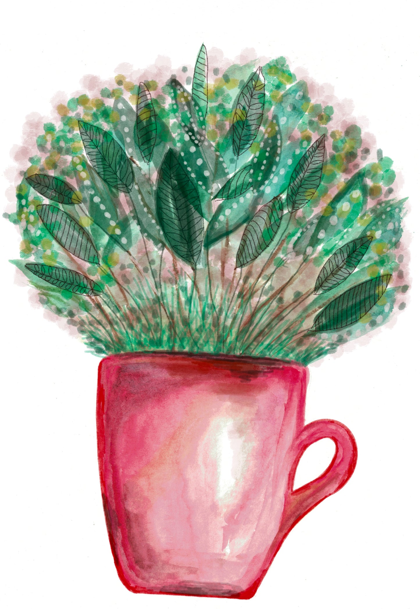Flourishing Red Cup