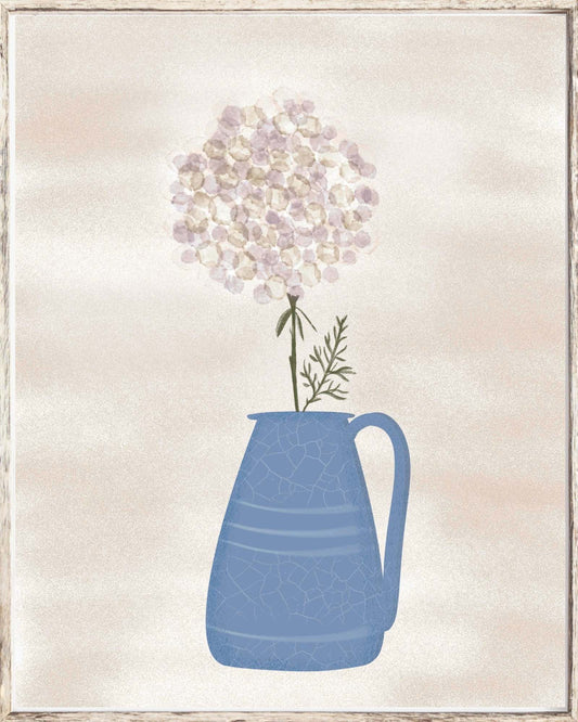 Hydrangea Harmony - Floral Still Life Art Print