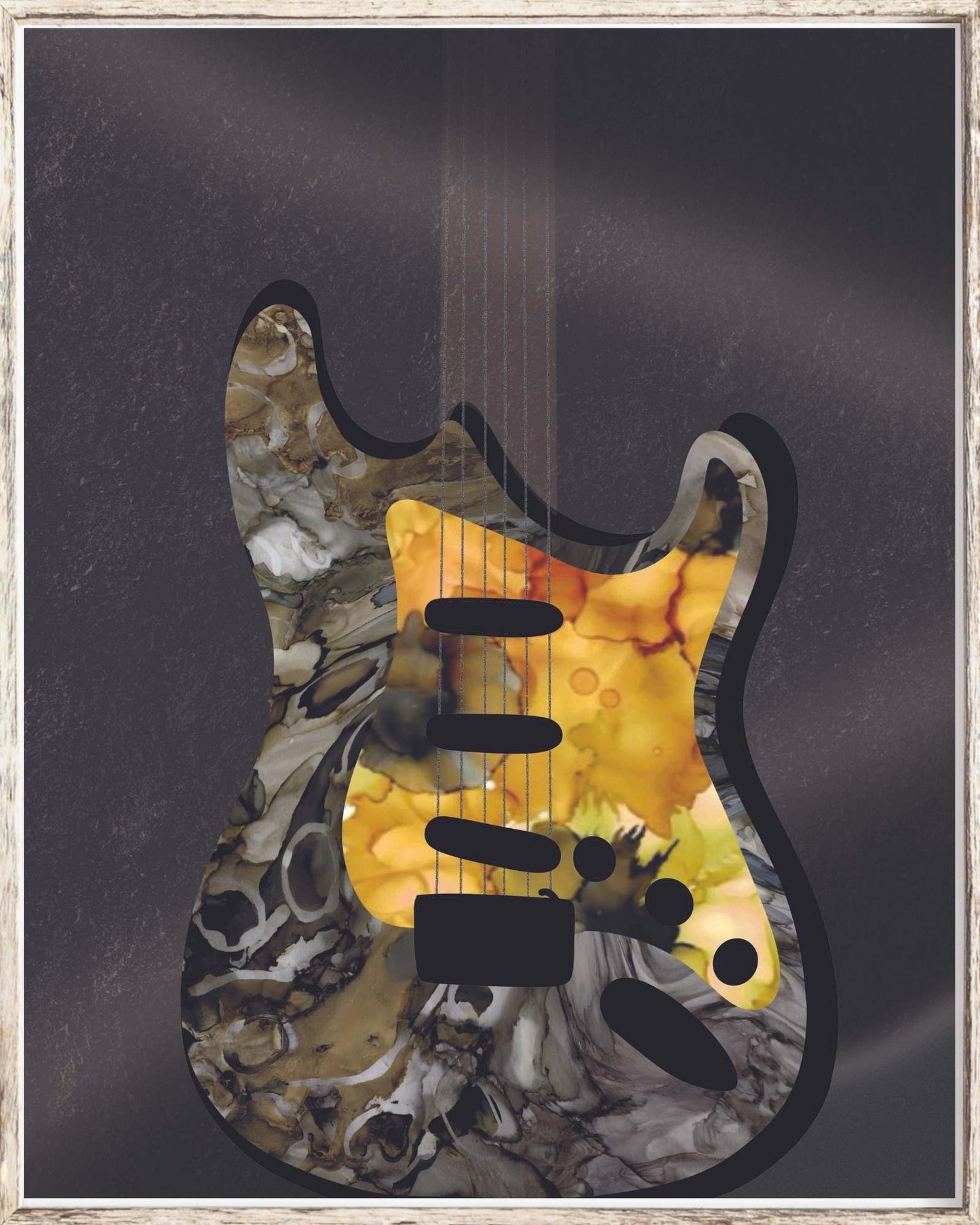 Rock Resonance - Abstract Guitar Art Print