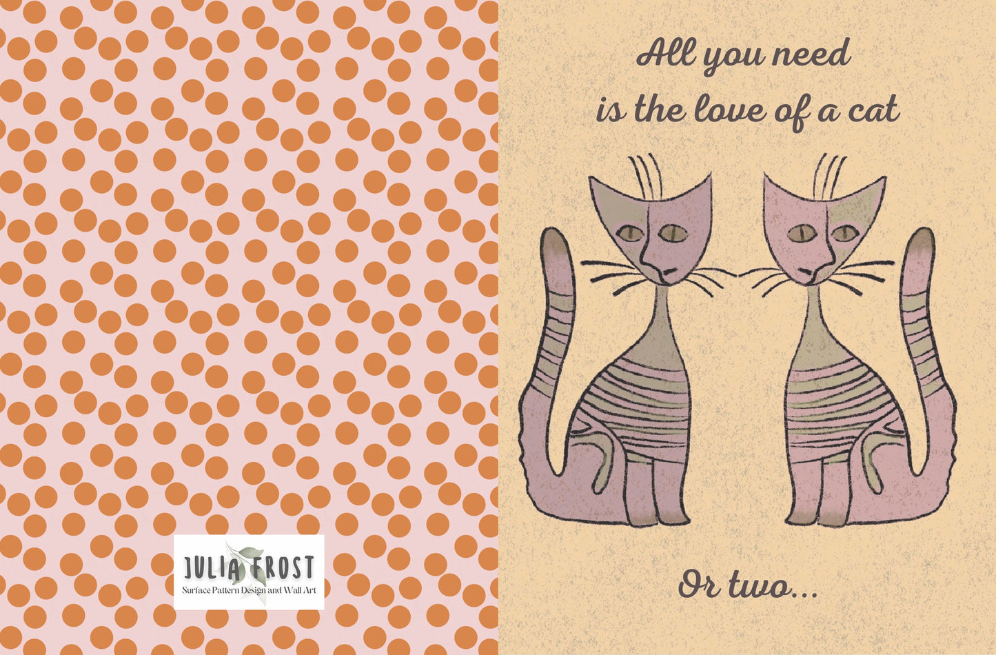 Greeting Card A cat or Two