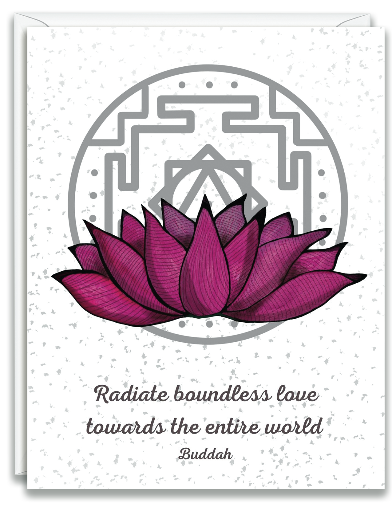 Greeting Card Lotus Buddha