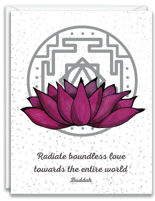 Greeting Card Lotus Buddha