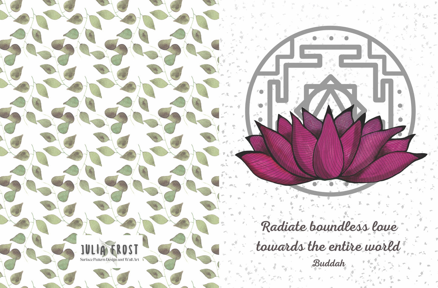 Greeting Card Lotus Buddha