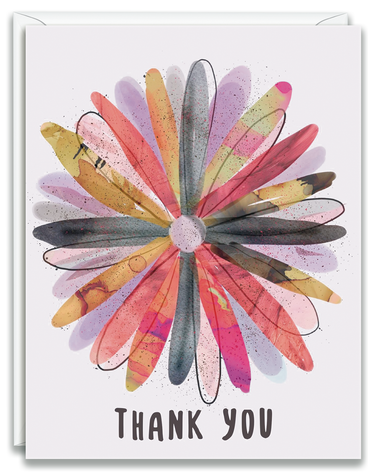 Greeting Card Thank you Flower