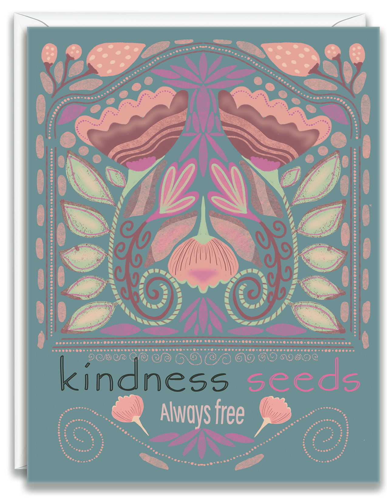 Greeting Card Kindness Seeds Always Free