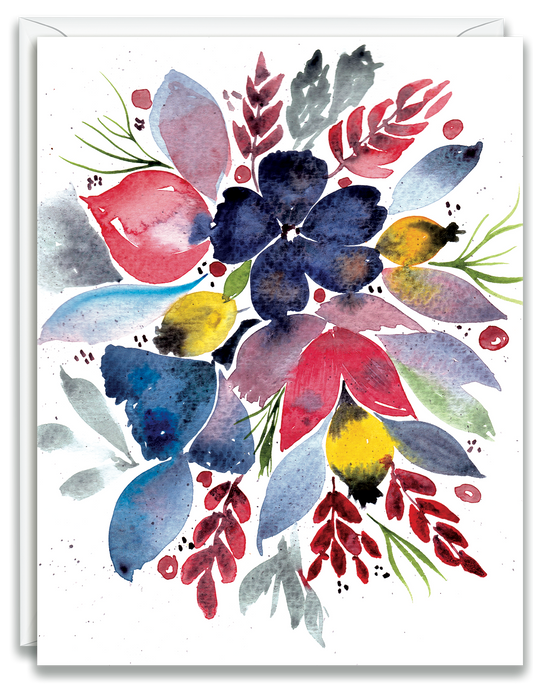 Greeting Card Watercolor Bouquet