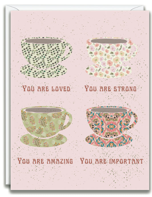 Greeting Card Cups You Are Loved