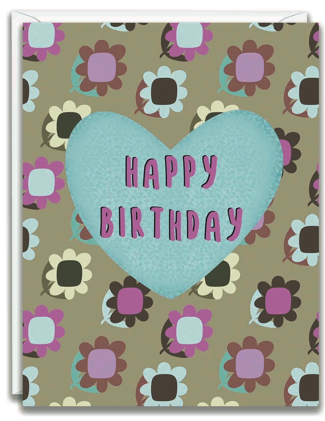 Greeting Card Happy Birthday Heart