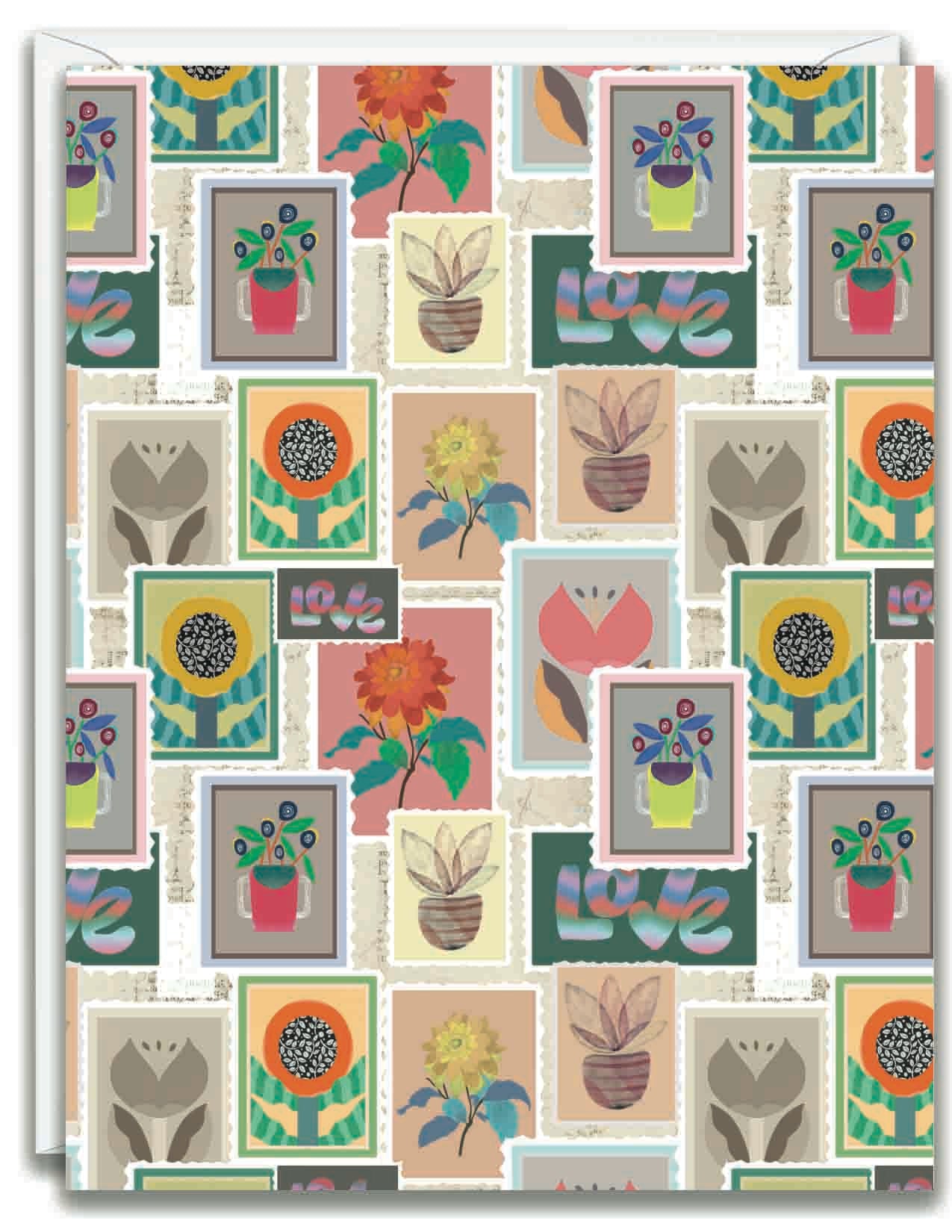 Greeting Card Notecard Stamps